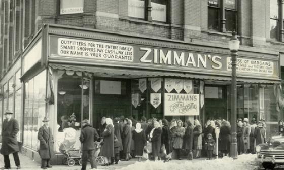 Grand opening of Zimman's in Lynn, 1948, image courtesy of Zimman's.