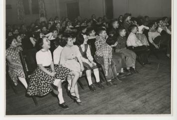 Camp Simcha Reunion, circa 1957-1960, Jewish Community Center of the North Shore (Mass.) Records in the JHC archive.