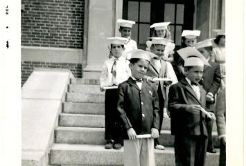 Stone family at school graduation in Roxbury, date unknown, Elihu Stone Papers in the JHC archive. 
