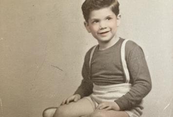 Joel Sherman as a young boy, date unknown, image courtesy of Joel Sherman.