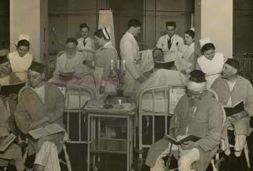 Passover celebrations in Beth Israel hospital
