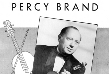 Promotional poster for violinist Percy Brand