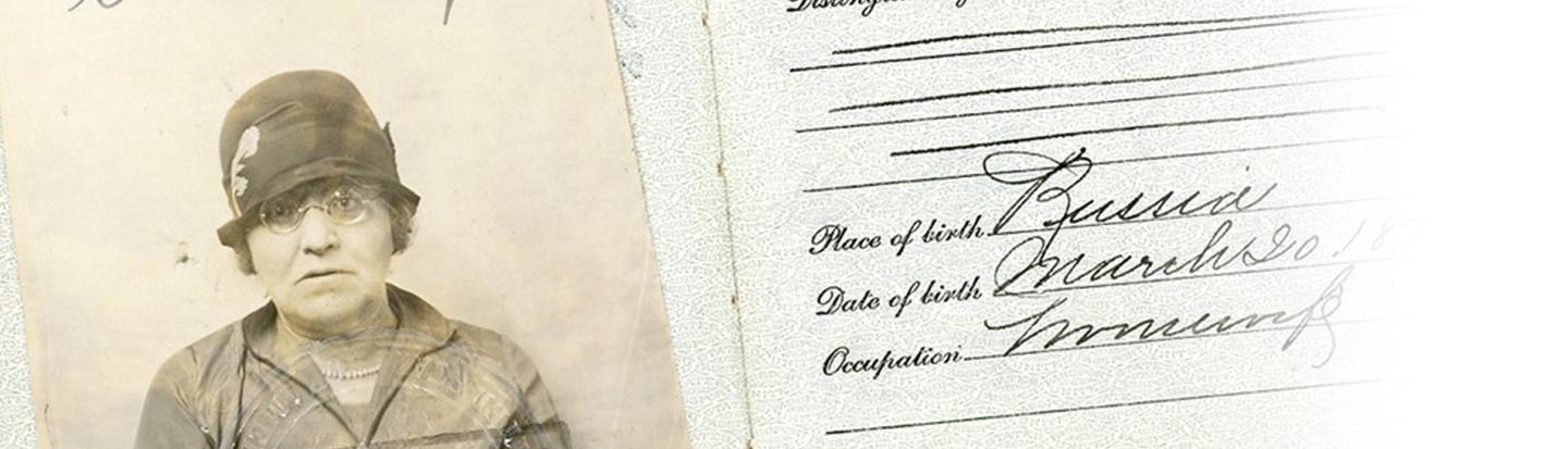 Image of an old passport