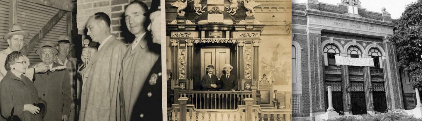 From Torah Arks to Yahrzeit Plaques: Preserving Our Sacred Spaces and Community History photo collage
