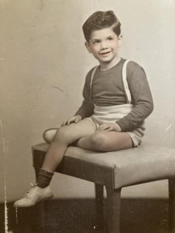 Joel Sherman as a young boy, date unknown, image courtesy of Joel Sherman.
